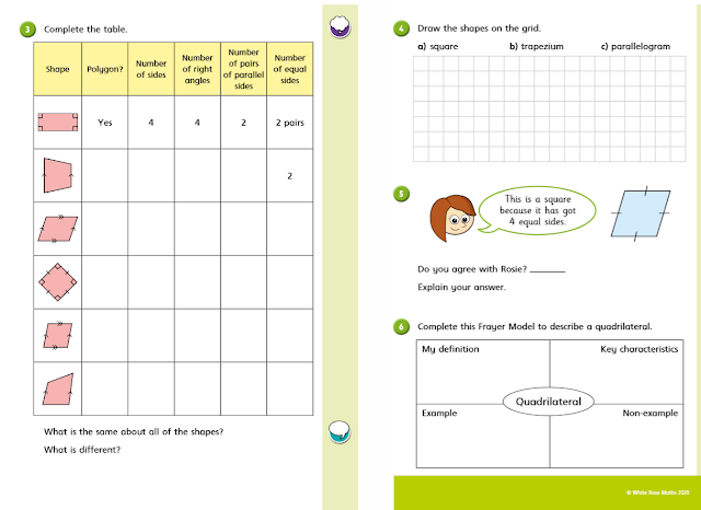 Year 4: Maths Challenge - Thursday 9th July (Quadrilaterals)