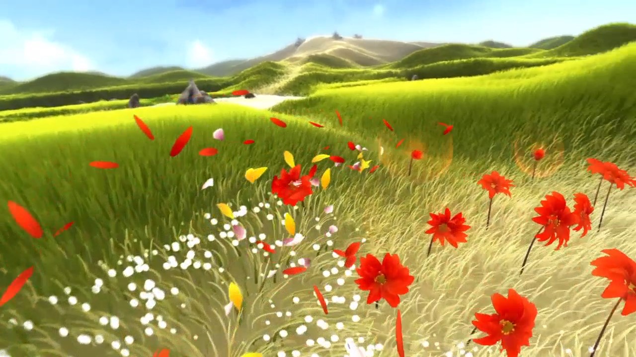 Красные цветы игры. Flower игра 2009. Фон для игры цветы. Flower thatgamecompany геймплей. Flower ps4.