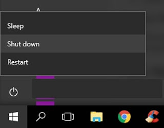 Cara Mematikan Komputer Melalui Start Menu