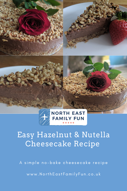 Easy Hazelnut & Nutella No-Bake Cheesecake Recipe