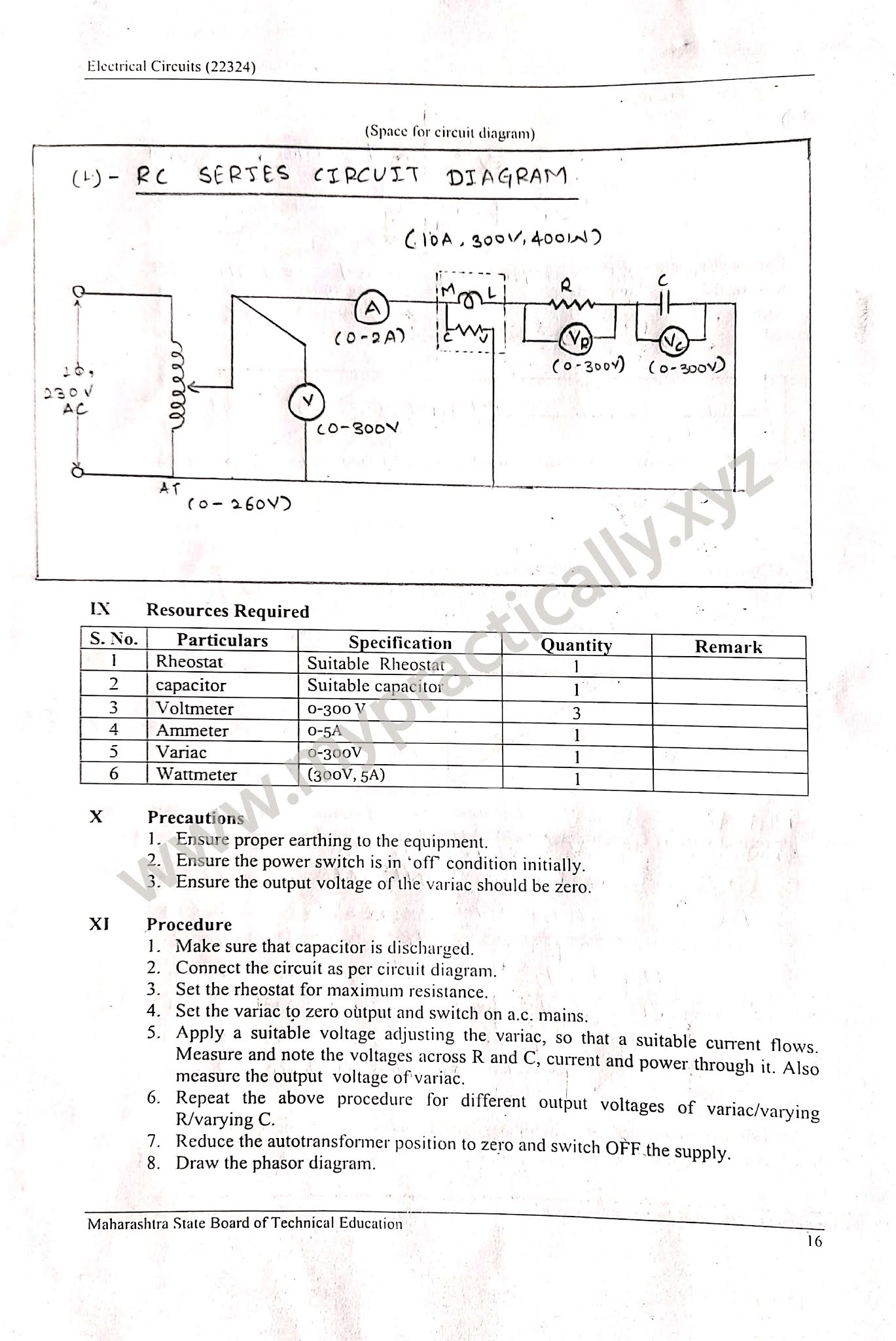 ECI Practical No.3 Use Voltmeter, ammeter, wattmeter to determine