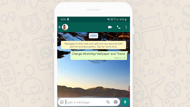 Change WhatsApp chat background