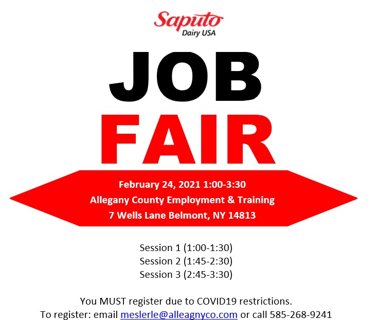 Wellsville Regional News (dot) com: Allegany County: Saputo Job Fair Wellsville Regional News (dot) com: Allegany County: Saputo Job Fair