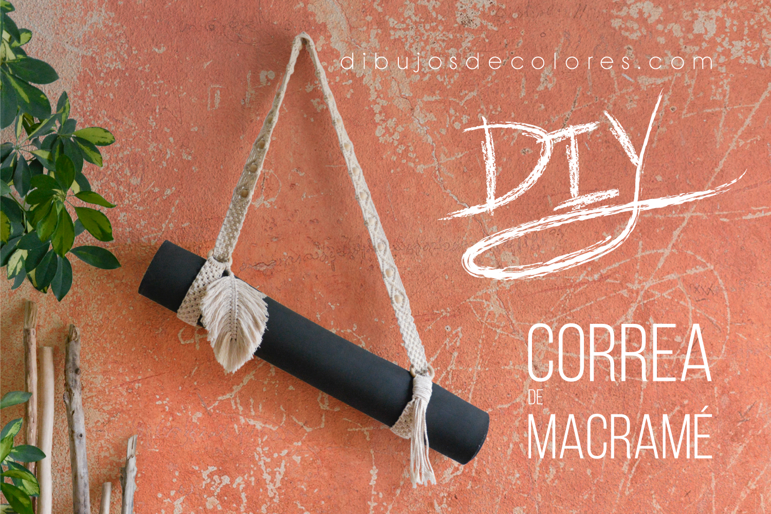 DIY Macramé Yoga Mat Strap  Yoga mat strap, Diy yoga, Macrame diy