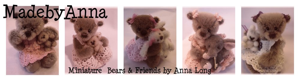 MadebyAnna Miniature artist bears by Anna Long