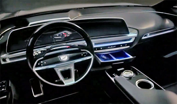 Burlappcar: Cadillac Lyriq: Production version interior!