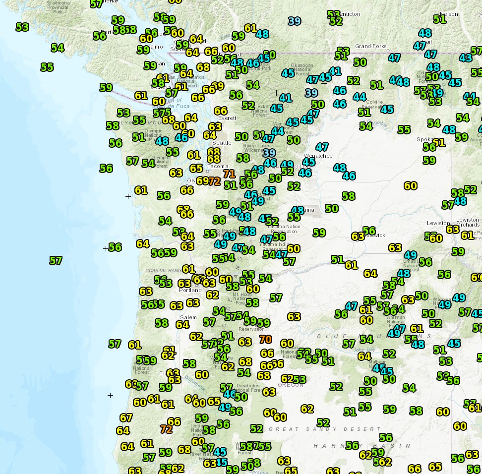Cliff Mass Weather Blog Temperature Records On Wednesday. Why?