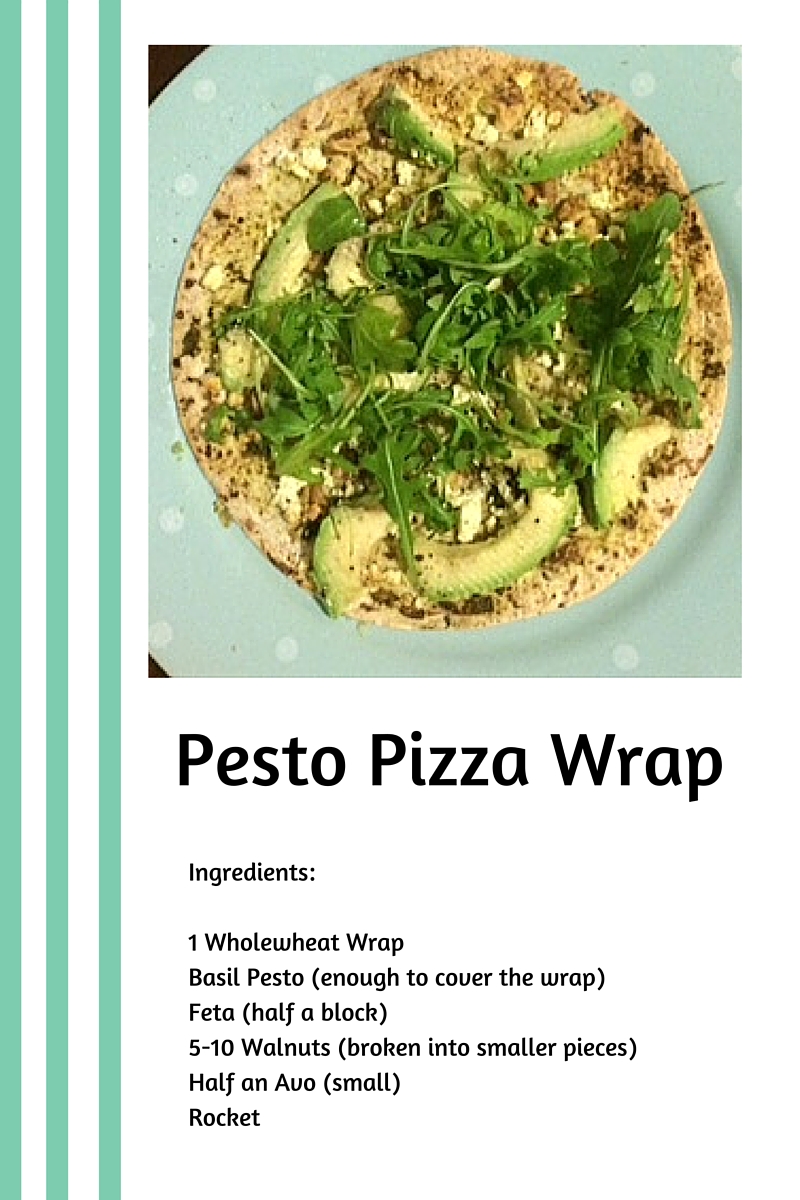 Relish Pesto Pizza Wrap