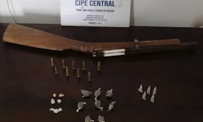 Cipe Central apreende arma de fogo, munições e drogas no distrito de Cascavel, em Ibicoara