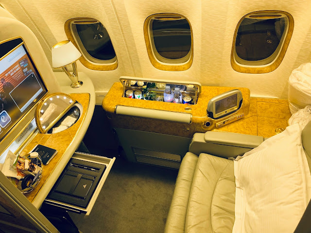 Review: Emirates EK210 First Class Boeing 777-300ER Newark to Athens
