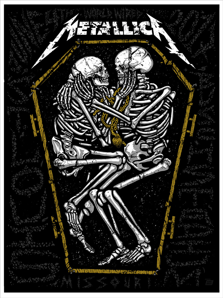 INSIDE THE ROCK POSTER FRAME BLOG Metallica St Louis Posters By Ames Bros