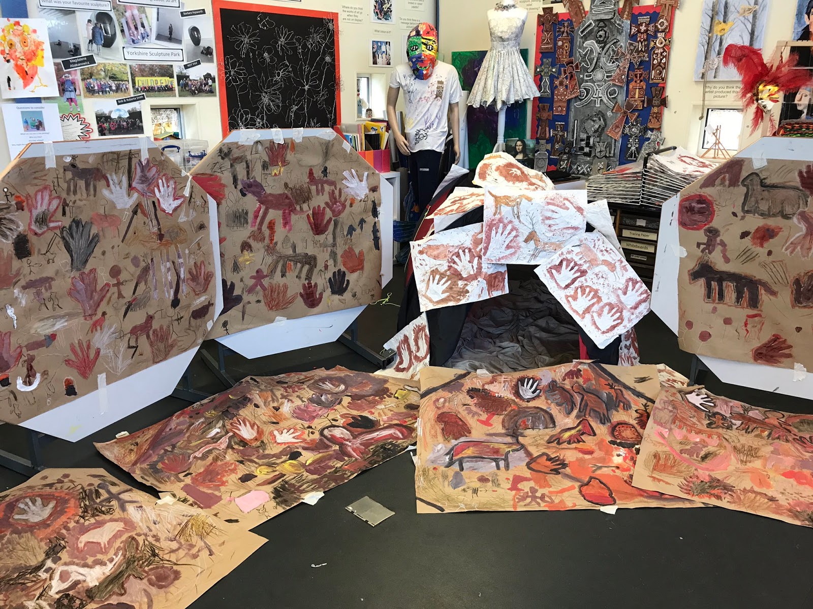 Gomersal Primary School Art Stone Age to Iron Age Year 3