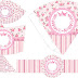 Corona Rosada en Shabby Chic: Imprimibles Gratis para Fiestas.