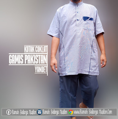 Baju Koko Pakistan Yandet Kotak Coklat Baju Koko Pakistan Yandet Kotak Coklat