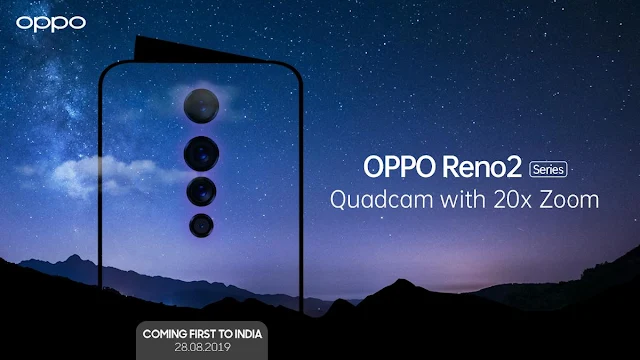 Resmi! OPPO Reno 2 Dengan 20x Zoom! dengan 4 Kamera Belakang