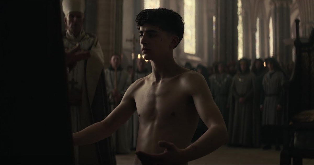 ausCAPS: Timothée Chalamet shirtless in The King