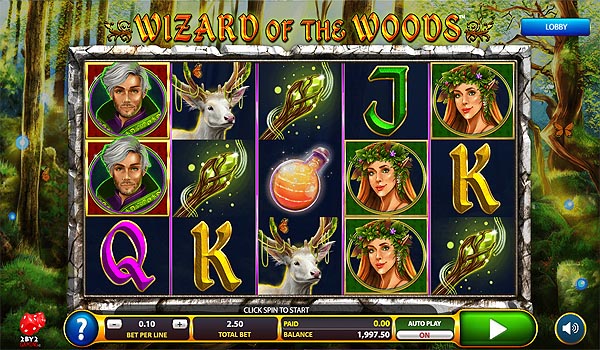 Slot Demo 2by2 Gaming Wizard of the Woods