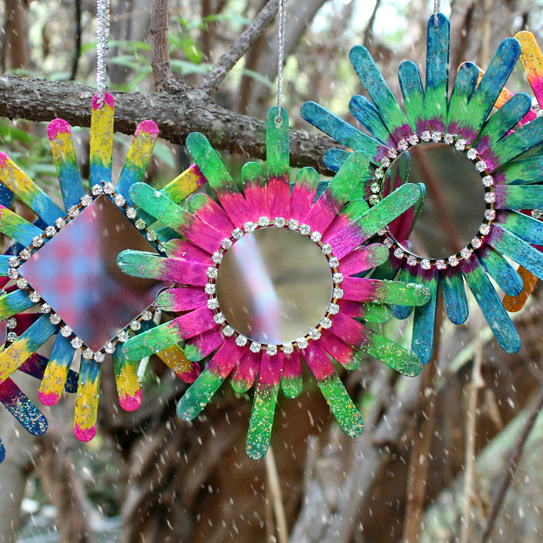 Mark Montano Sparkly Boho Mirror Ornaments