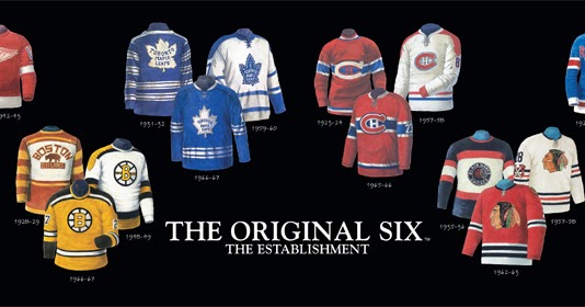 original six hockey sweatshirt