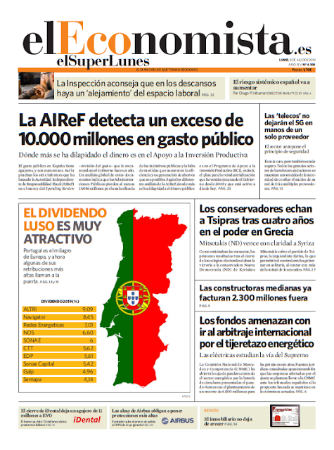  EL SUPERLUNES. Edición de el diario ElEconomista del 8 de Julio 2019.