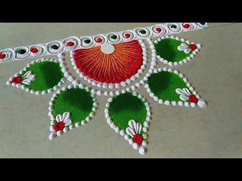 simple and easy rangoli designs with dots for home