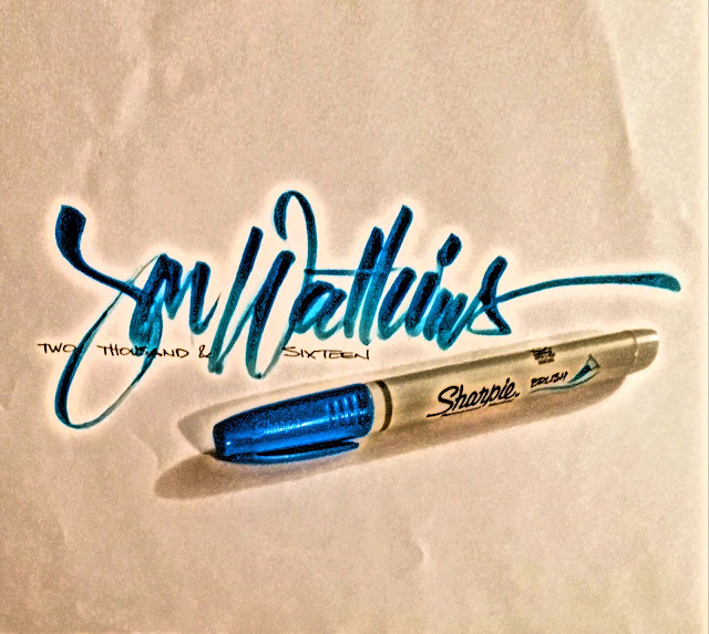 Lettering with Sharpies