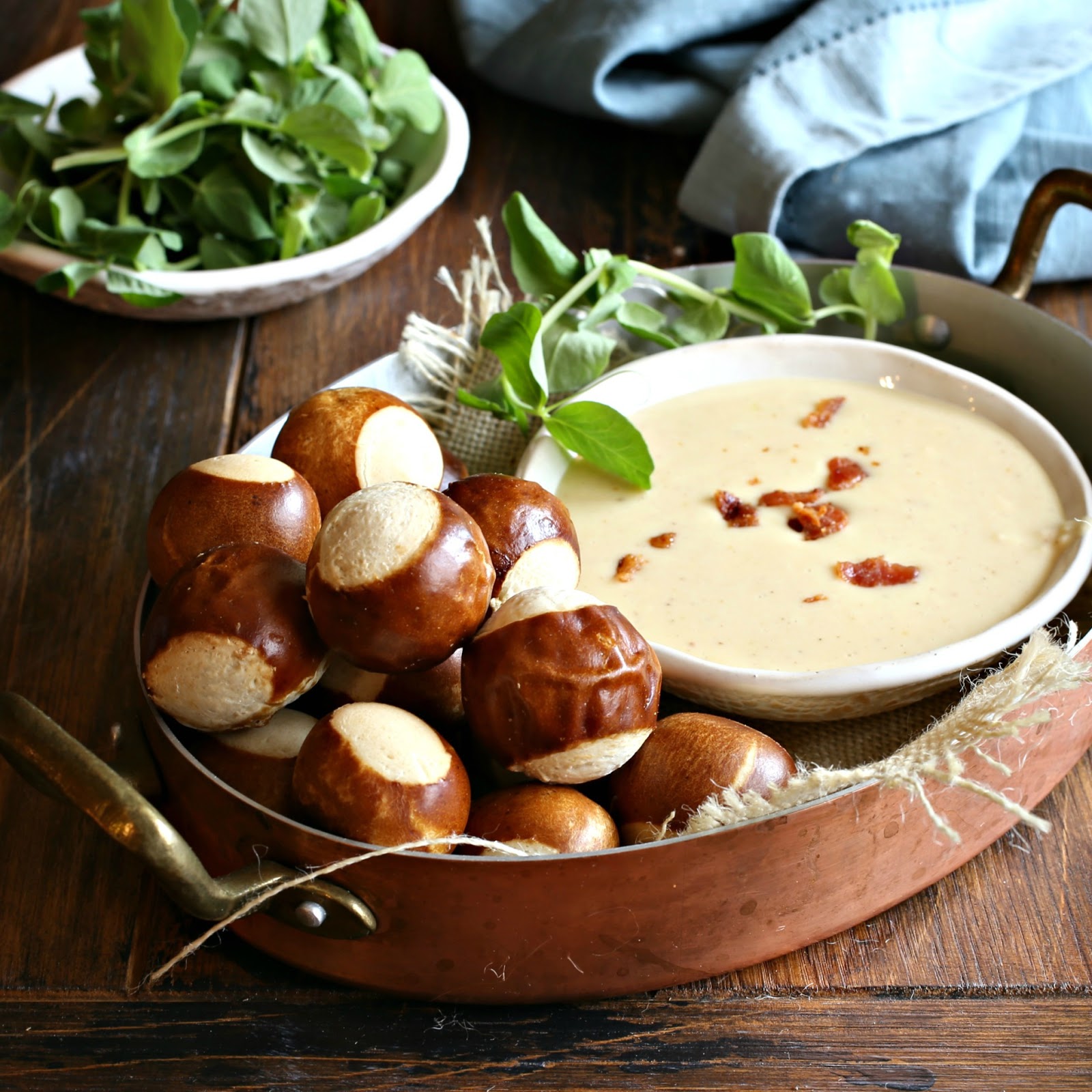 Hungry Couple Smoked Gouda Pretzel Cheese Dip