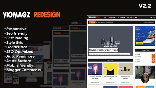 Download Viomagz Redesign Dull v2.2 Template Blogger - Responsive Download Viomagz Redesign Dull v2.2 Template Blogger - Responsive