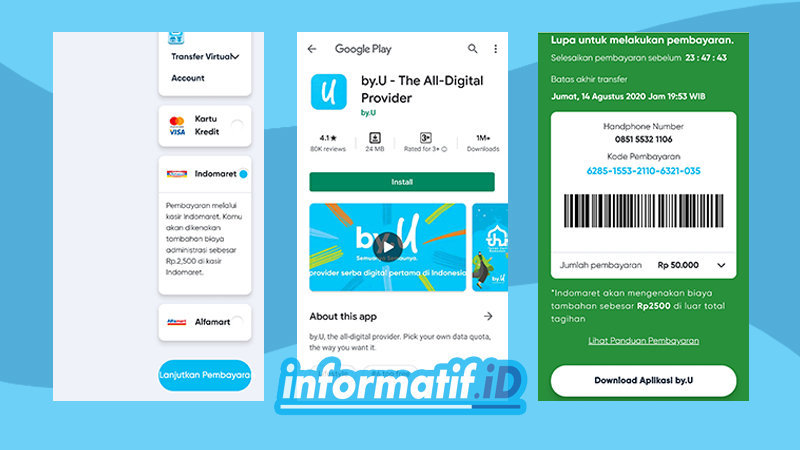 Cara Beli Kartu By U Di Indomaret Alfamart Informatif Id