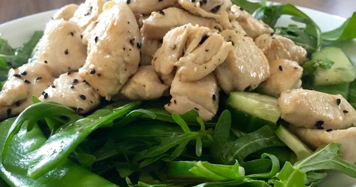 Lust auf Lecker 🌶: Zuckerschotensalat mit Hähnchenbrust
