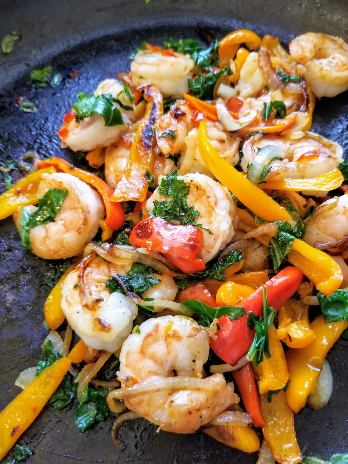 Hot and Cold Running Mom Just my Stuff Sweet Pepper Shrimp