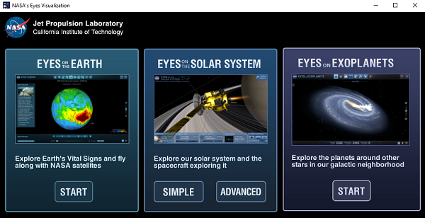 Ojos de la NASA para Windows PC