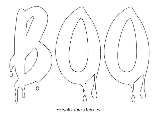 halloween boo coloring pages - photo #31