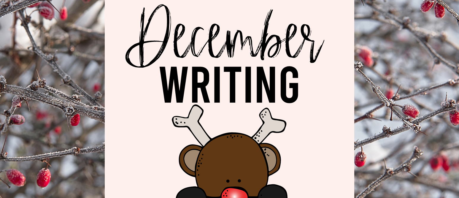 December writing templates for daily journal writing or a writing center in Kindergarten First Grade Second Grade