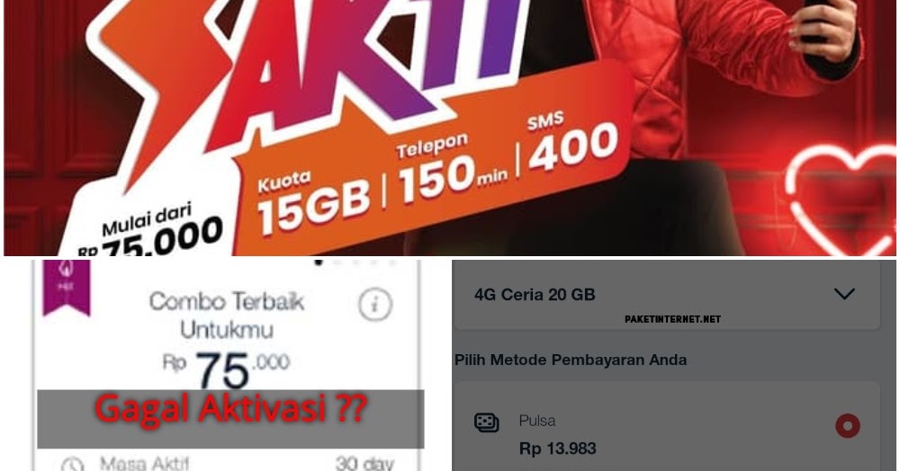 Cara Mengatasi Gagal Daftar Paket Combo Sakti 15GB