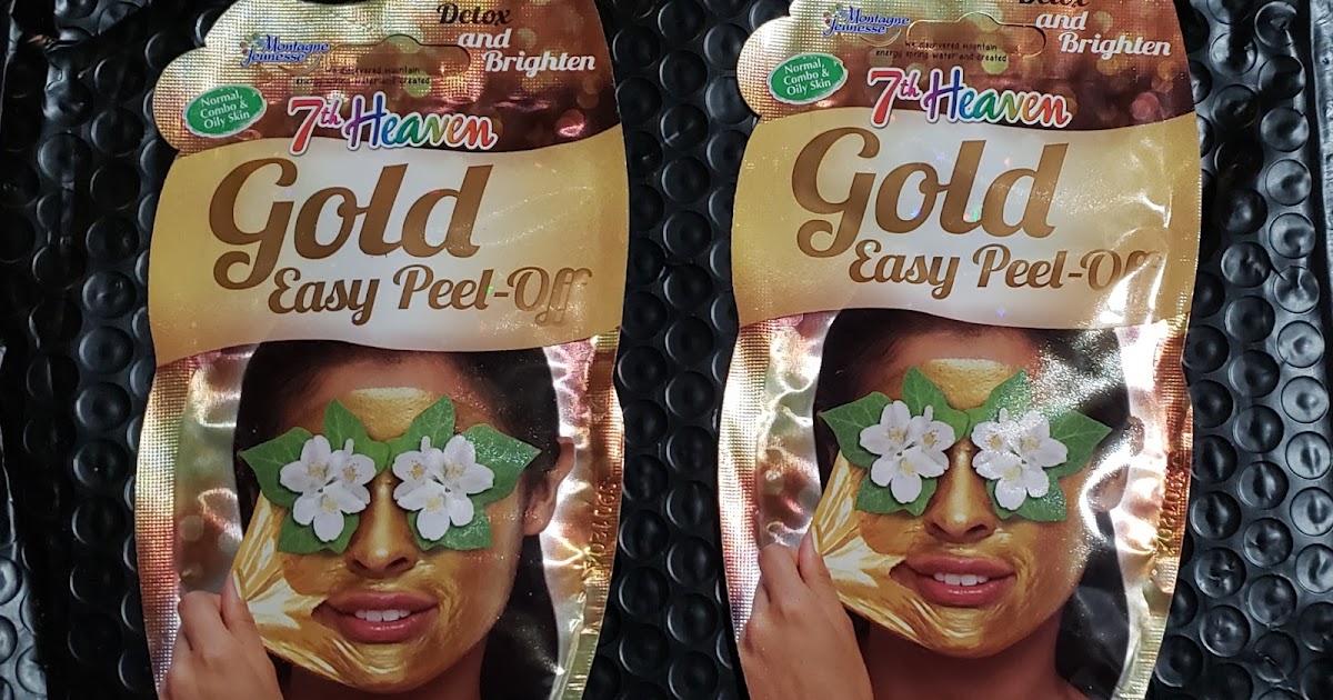Download Heck Of A Bunch 7th Heaven Gold Peel Off Face Mask Review PSD Mockup Templates