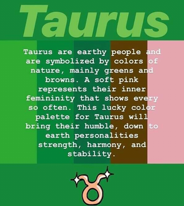 The lucky color Palette for Each Zodiac sign