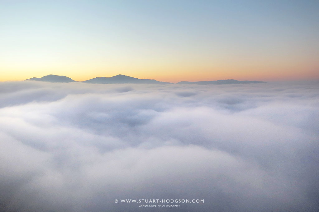 Cloud inversion walla crag keswick lake district views see