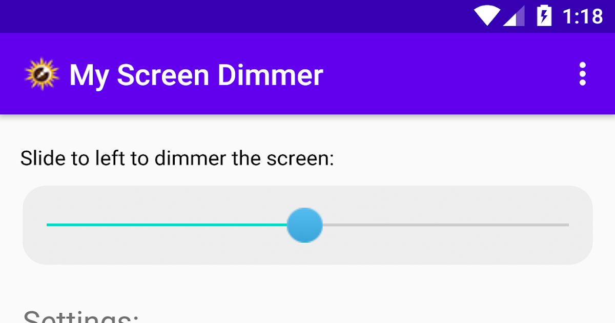 My Screen Dimmer Android Apps