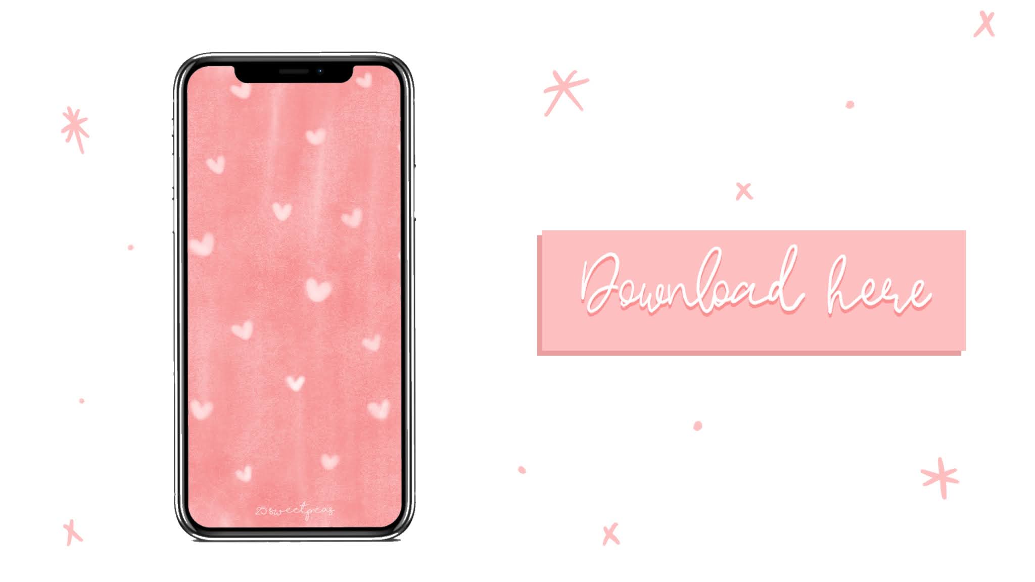 Free Valentines Phone Wallpapers! — 25 Sweetpeas