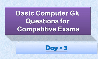 Computer Gk Questions day3 2020-21