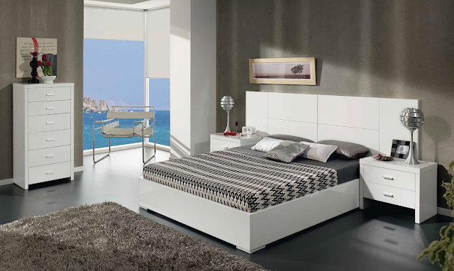 Muebles de Dormitorio: 5 DORMITORIOS MODERNOS EN COLOR BLANCO