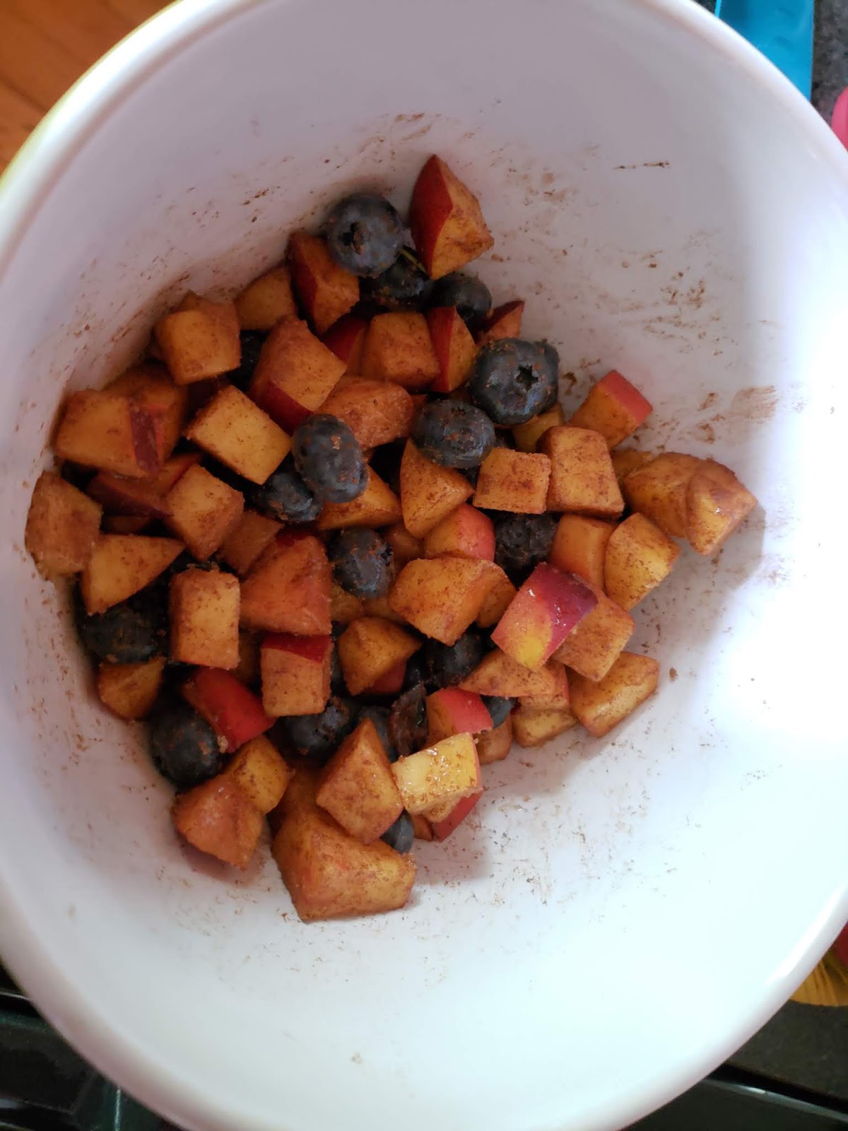 Cuisine de Michelle Nectarine Blueberry Crisp