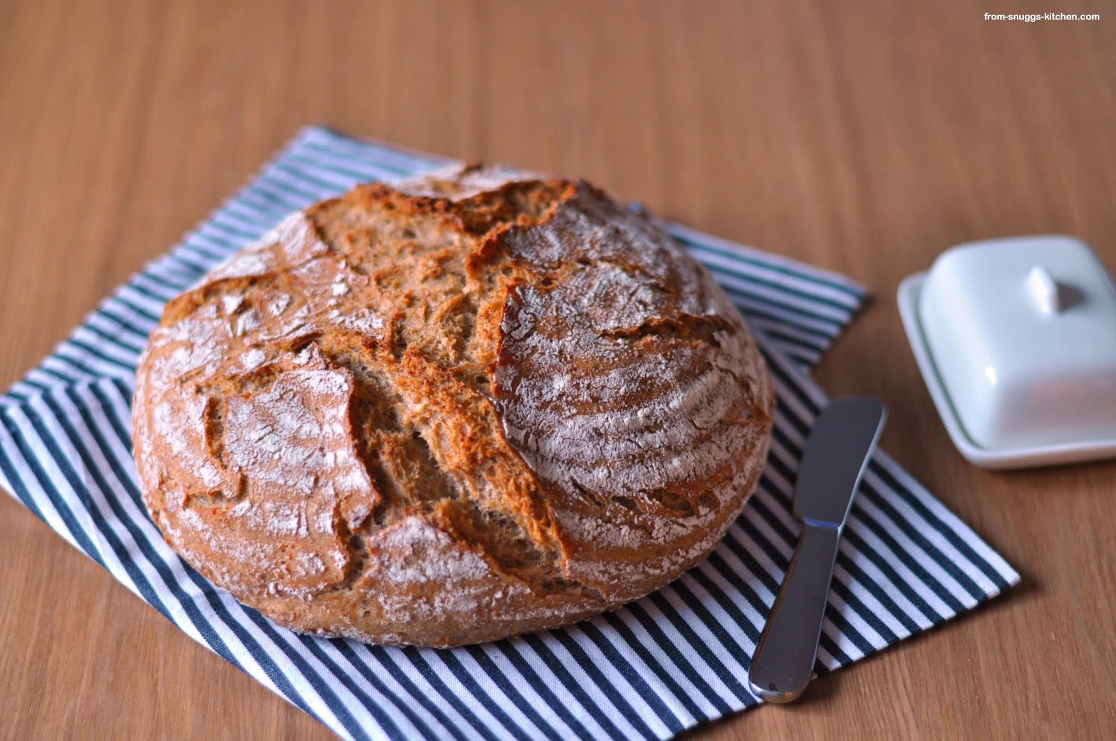 Brotiebe - einfaches Dinkel-Roggenbrot mit Couscous - From-Snuggs-Kitchen