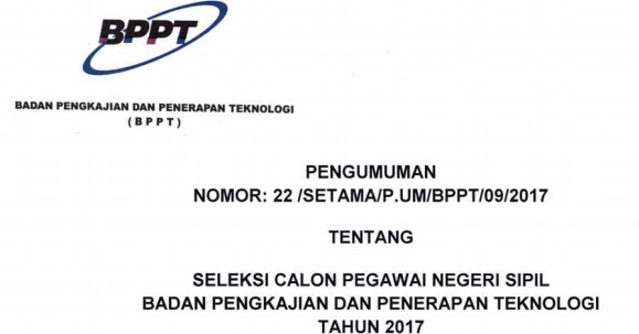 Pengumuman dan Jadwal Tes Seleksi Penerimaan CPNS di Badan Pengkajian Pengumuman dan Jadwal Tes Seleksi Penerimaan CPNS di Badan Pengkajian