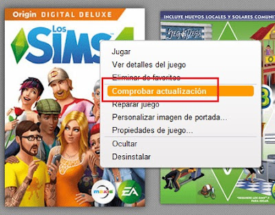 mantener juego de los sims actualizado