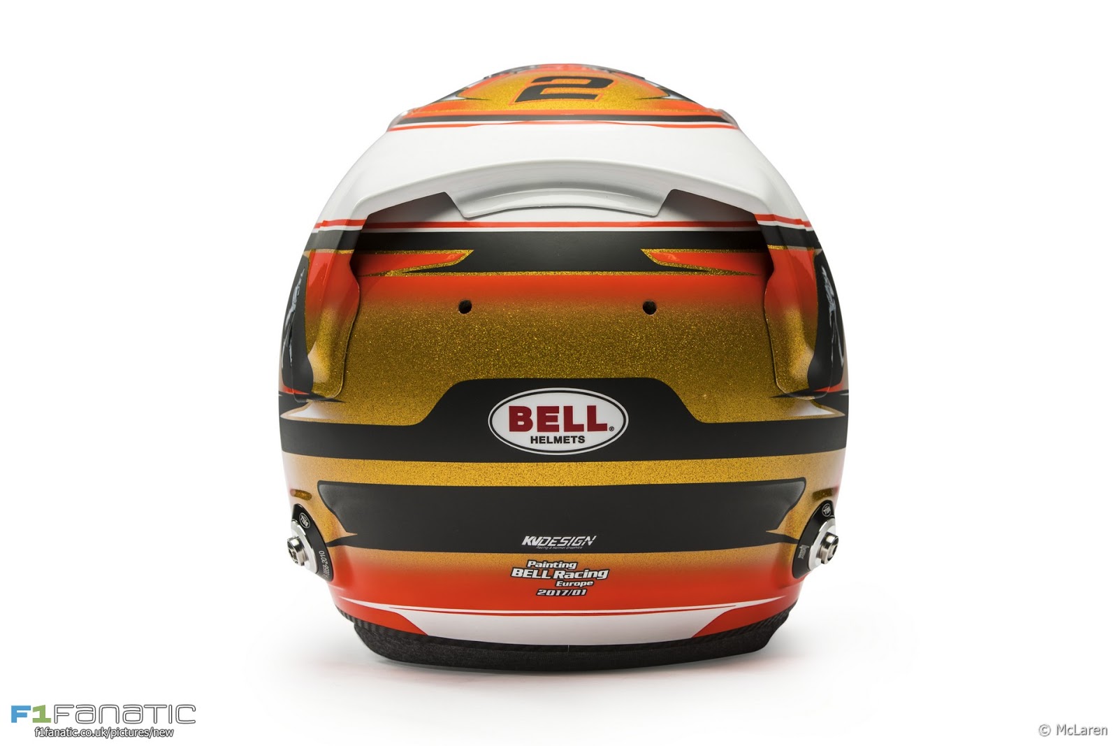 Racing Helmets Garage Bell HP7 S.Vandoorne 2017 by KV Design painted