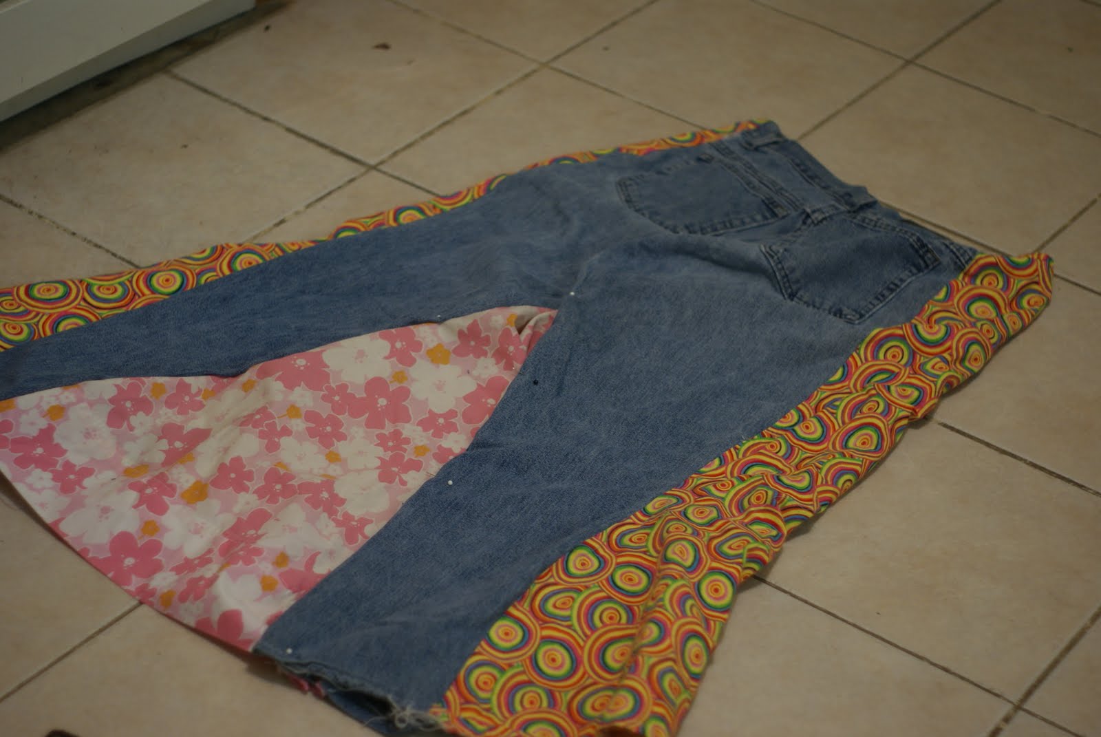 A Hippie Patchwork Jean Skirt Tutorial