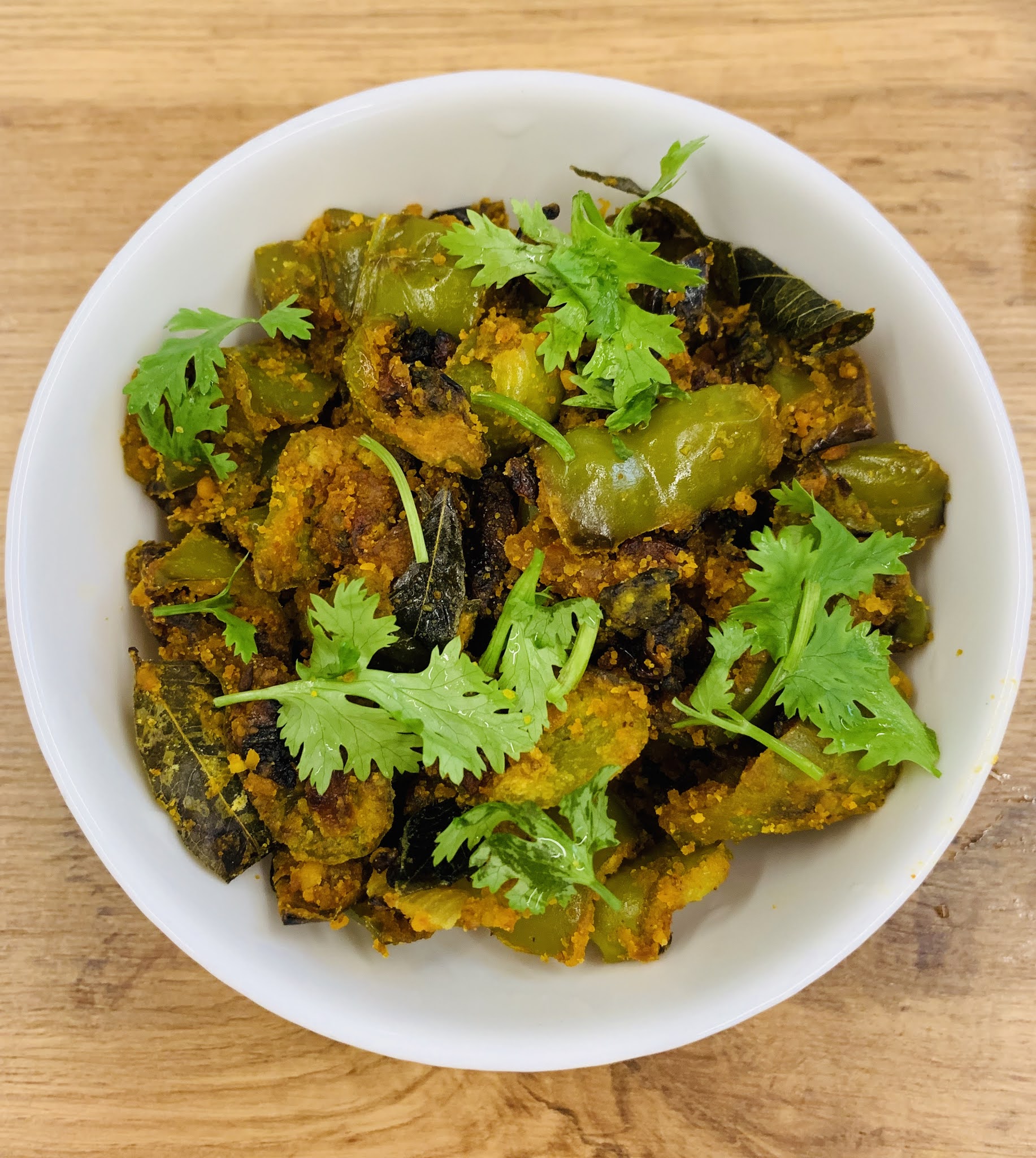 Capsicum Fry/Green Bell Pepper Fry