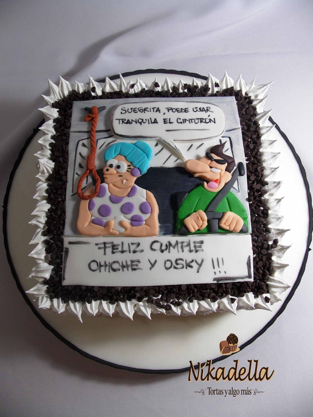 Nikadella: Torta chiste suegra y yerno Chiche y Osky